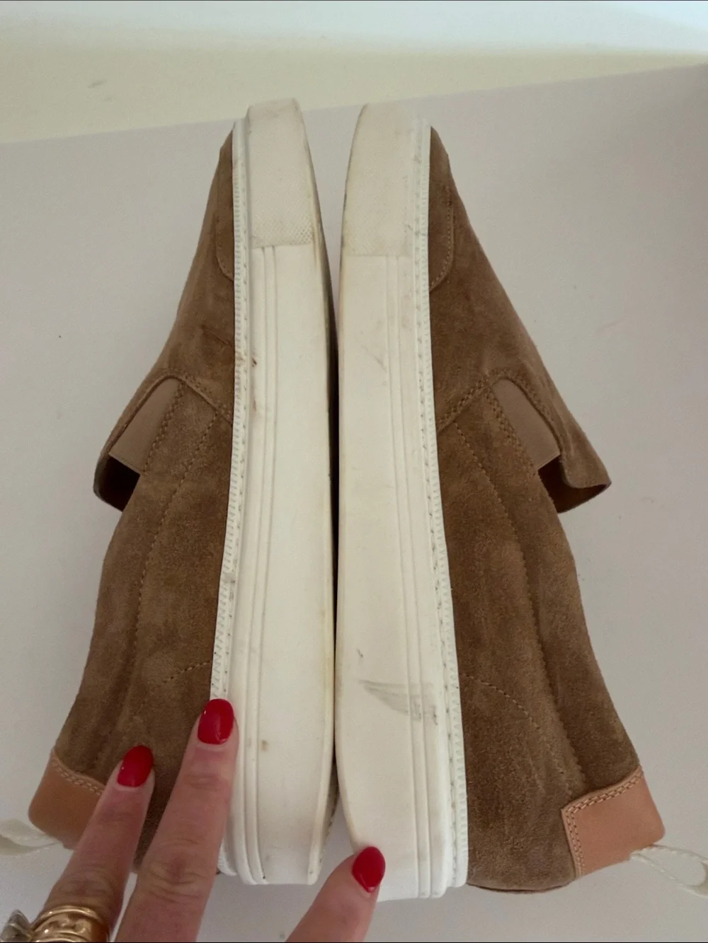Todd Snyder Tuscan Brown Suede Slip-On Loafers with White Sole Sz 10.  New Tub9